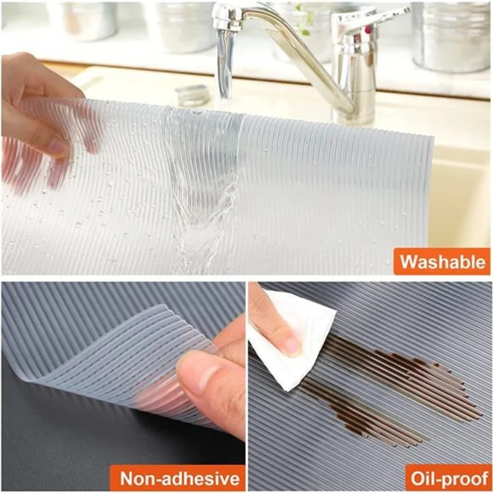 Shelf Liner Cabinet Liner, Non Adhesive Drawer Liner, 12 Inch x 20 FT(240 Inch)